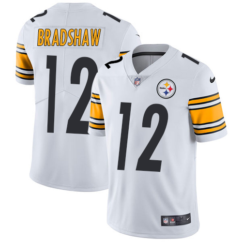 Nike Steelers #12 Terry Bradshaw White Youth Stitched NFL Vapor Untouchable Limited Jersey
